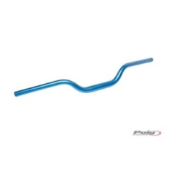 PUIG CONICAL HANDLEBARS COLOR BLUE - Handlebar with conical section, made in ergal - Central diameter: 29mm, terminal: 22mm,