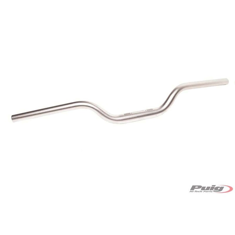 Guidon conique Puig couleur argent diametre central 29 mm