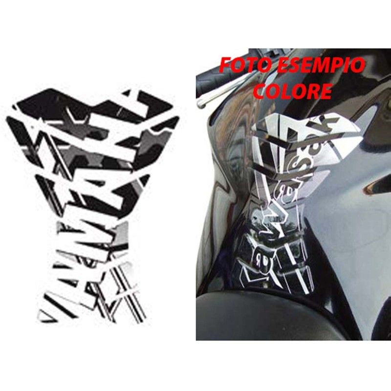 Autocollants de protection de reservoir pour moto de course Yamaha Silver Cod RB7004P