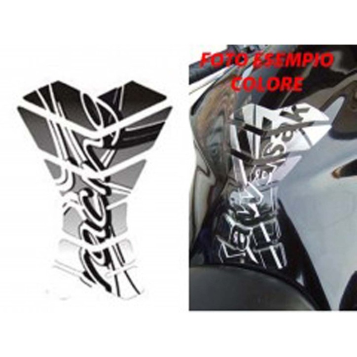 AUTOCOLLANTS DE PROTECTION DE RESERVOIR UNIVERSEL RACINGBIKE ARGENT - COD. RB7005P - (ATTENTION : PRIX NET PRODUIT DANS LES