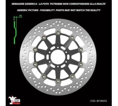 JOLLY BRAKE BY NG DISCO FREIN FLOTTANTE ANTERIEUR OR BENELLI TNT 04-06 - PREZZO NETTO - PRODOTTO IN EN OFFRE