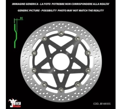 JOLLY BRAKE BY NG FRONT FLOATING BRAKE DISC GOLD DUCATI 1098 S TRICOLORE 07-07 - NET PRICE - PRODUCT ON OFFER