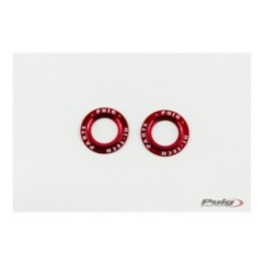 PUIG ALUMINUM SPARE PARTS SET FRONT FORK BUFFERS PHB19 RED
