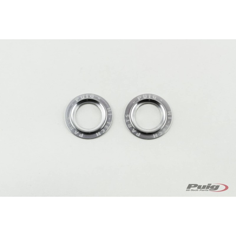 PUIG ALUMINUM SPARE PARTS SET FRONT FORK BUFFERS PHB19 SILVER