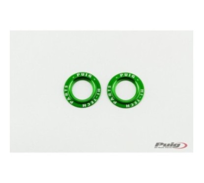 PUIG ALUMINUM SPARE PARTS SET FRONT FORK BUFFERS PHB19 GREEN