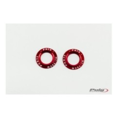 PUIG ALUMINUM SPARE PARTS SET REAR FORK BUFFERS PHB19 RED
