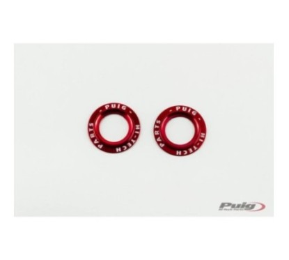 PUIG ALUMINUM SPARE PARTS SET REAR FORK BUFFERS PHB19 RED