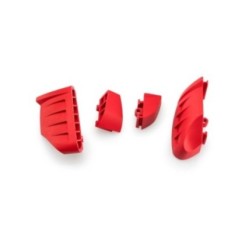 PUIG REPLACEMENT PROTECTIVE RUBBER FRAME SLIDERS MOD. PRO 2.0 RED