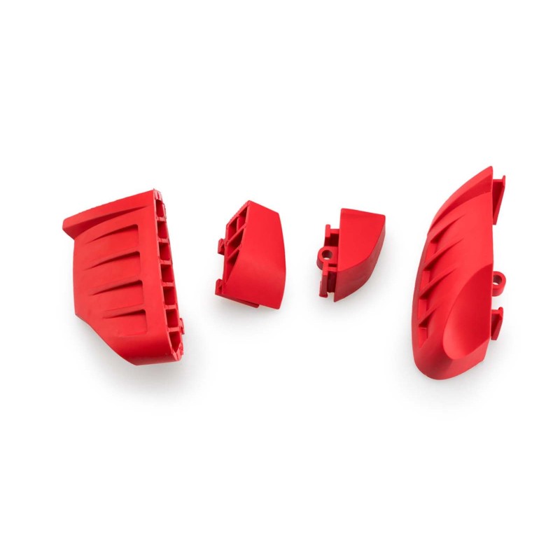 PUIG REPLACEMENT PROTECTIVE CAOUTCHOUC ROULETTES DE PROTECTION MOD. PRO 2.0 ROUGE