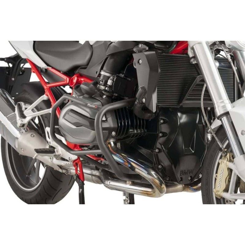 Defensas de motor Puig para BMW R1200R 15-18 negras