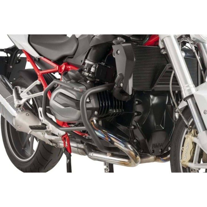 PUIG BARRE DI PROTEZIONE MOTORE BMW R1200R 15-18 NERO