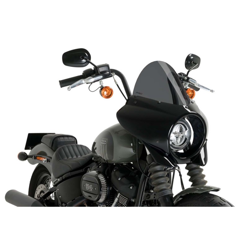 PUIG CUPOLINO SEMICARENATO TOURING MIRAGE HARLEY D. SOFTAIL STREET BOB FXBB 21-23 FUME SCURO