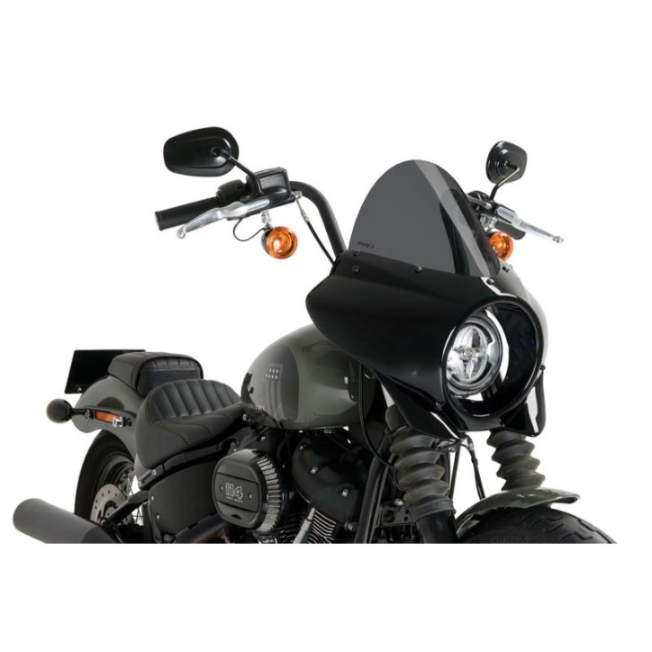 PUIG CUPOLINO SEMICARENATO TOURING MIRAGE HARLEY D. SOFTAIL STREET BOB FXBB 21-23 FUME SCURO-21332F