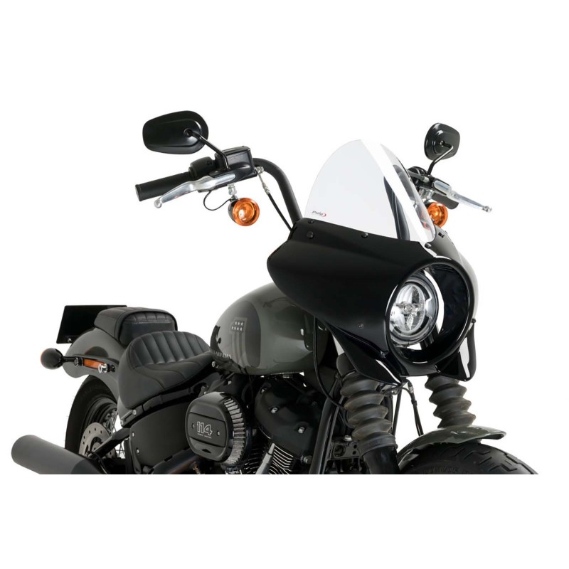 PUIG CUPOLINO SEMICARENATO TOURING MIRAGE HARLEY D. SOFTAIL STREET BOB FXBB 21-23 TRASPARENTE