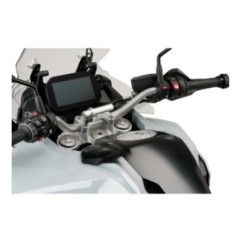 PUIG SUPPORT BRACKET FOR FIXING THE MOBILE COVER ON THE HANDLEBAR SILVER - COD. 3570P - Once the mount is installed, it is