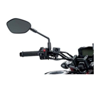 puig rearview mirror handlebar mount for fixing mobile phone cover black diameter 22 26 mm