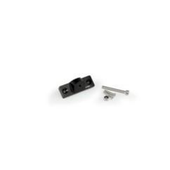 Soporte para tapa de deposito de liquido de frenos Puig para fijar la funda del movil para Kymco Ak550 negro