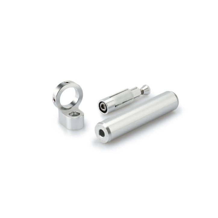 PUIG SUPPORT FOR THE CENTRAL HOLE FOR MOBILE PHONE CASE FIXING SILVER - Only for diameters between 13 and 19.5 mm