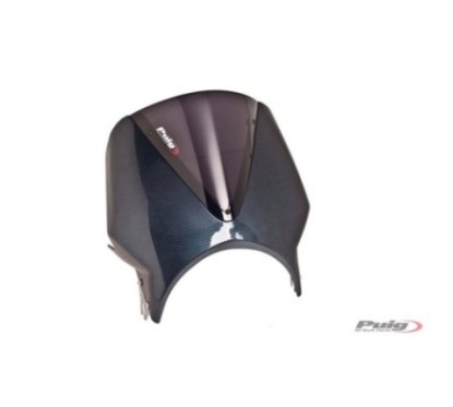 PUIG PARE - BRISE UNIVERSEL VISION KAWASAKI Z900 RS 18-20 CARBONE-FUMEE FONCE