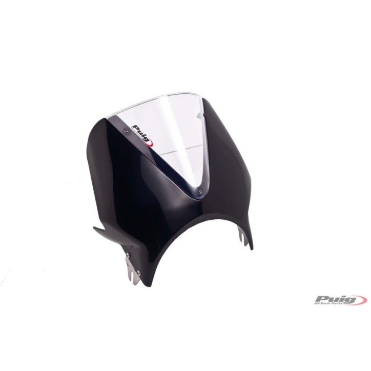 PUIG WINDSCREEN UNIV. VISION KAWASAKI Z900 RS 18-20 BLACK-TRANSPARENT