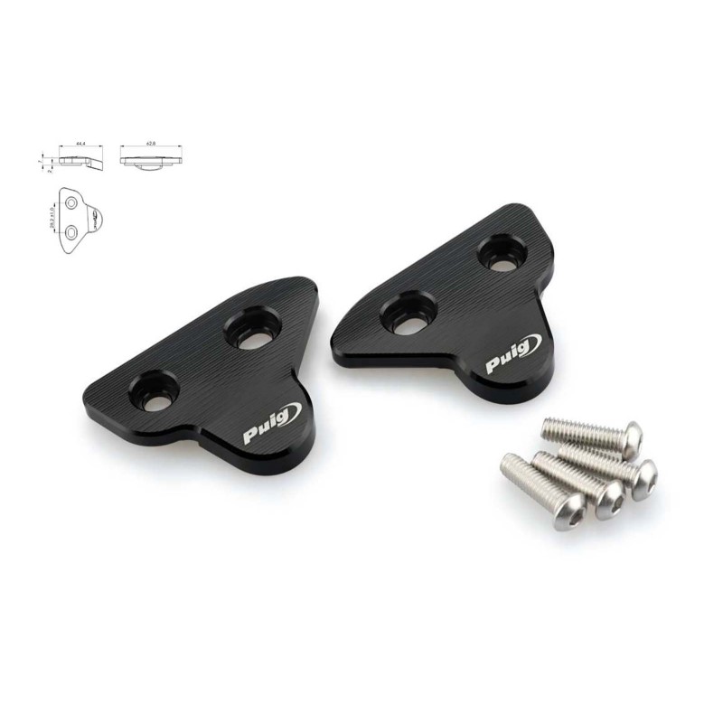 PUIG MIRROR HOLE CAP YAMAHA YZF-R7 22-23 BLACK