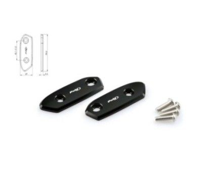Cache-retroviseur Puig noir pour Suzuki GSX-R1000 R 17/19