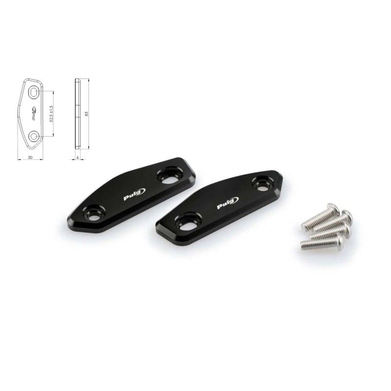 Cache-retroviseur Puig pour Suzuki GSX-R250 17-19, noir