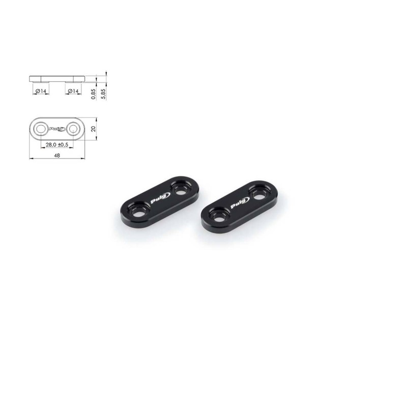 puig mirror hole cap for yamaha xj6 diversion 09 16 black