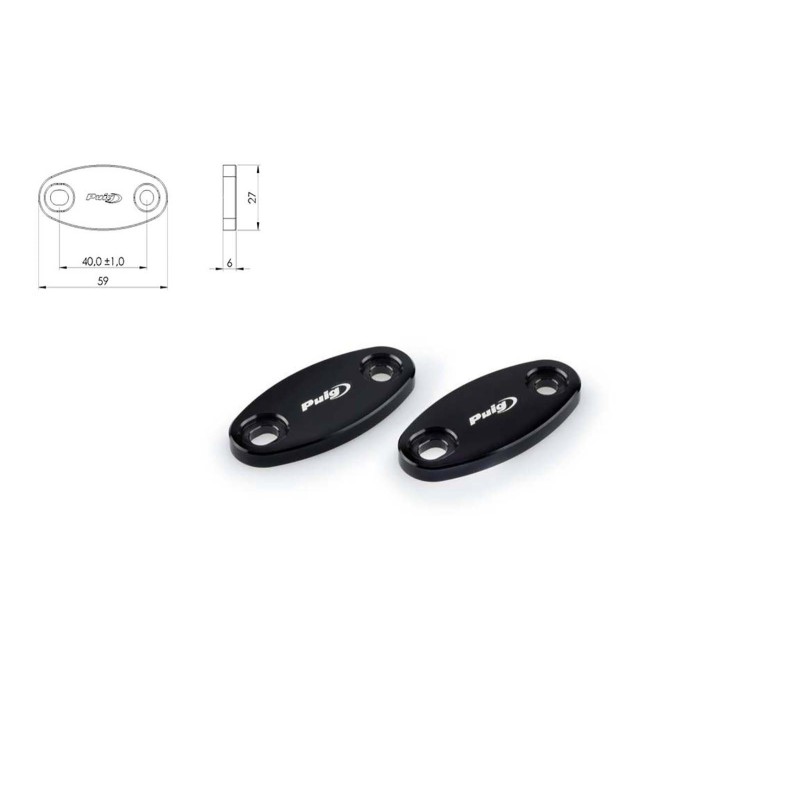 Tapa de orificio para retrovisor Puig para Honda CBR650F 14-18 negra