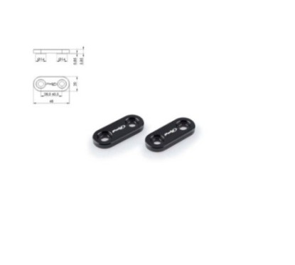puig mirror hole cap for yamaha yzf r1 09 14 black