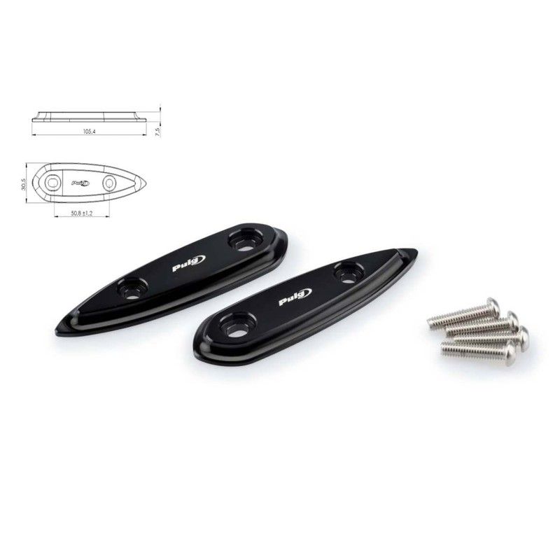 Cache-retroviseur Puig pour Yamaha YZF R3 15-18 noir 3856N