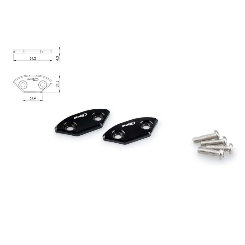 Puig Spiegellochkappe fur Yamaha YZF R6 06 07 schwarz 3857n