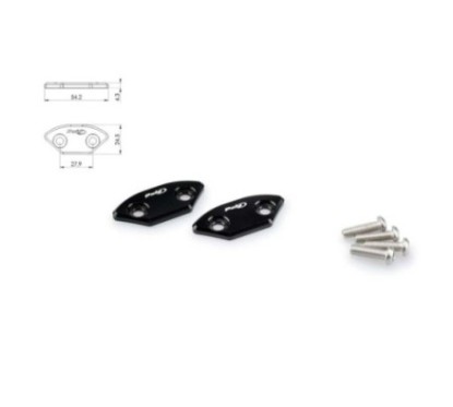 CACHE RETROVISEUR PUIG POUR YAMAHA YZF-R6 06-07 NOIR