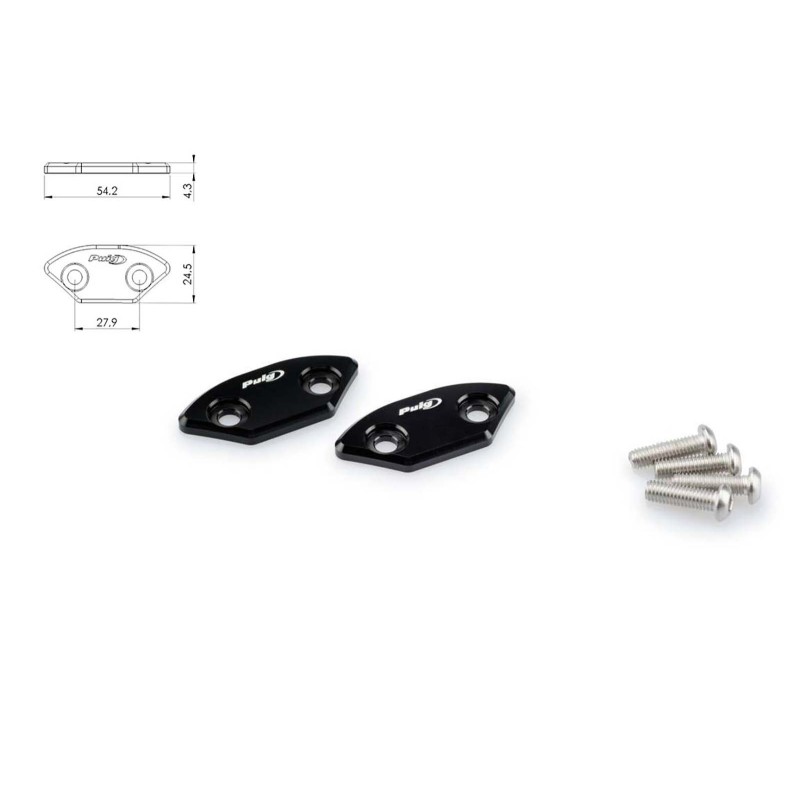 CACHE RETROVISEUR PUIG POUR YAMAHA YZF-R6 08-16 NOIR