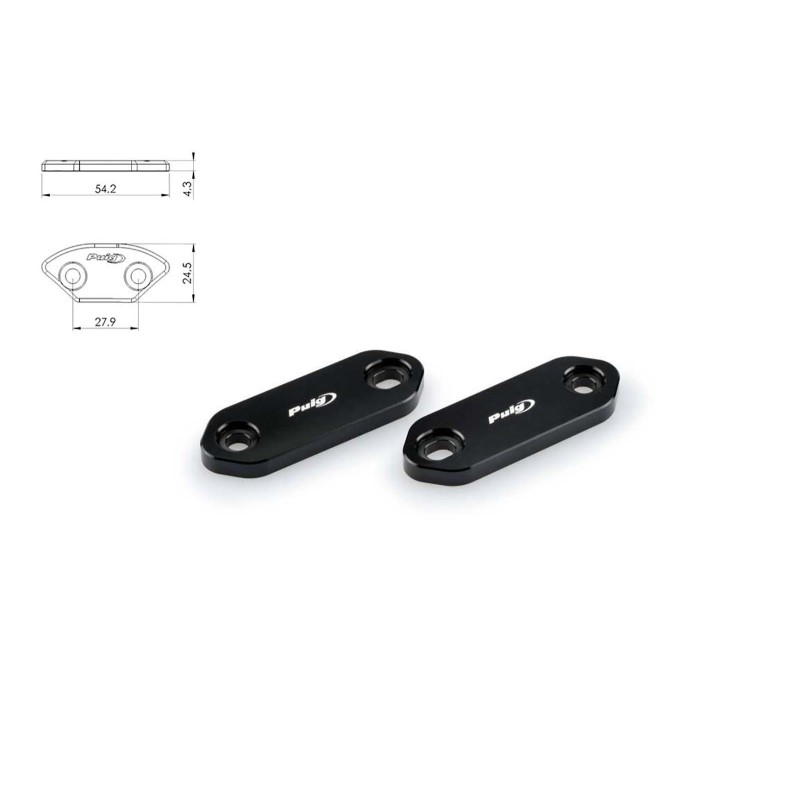 Cache-retroviseur Puig pour Kawasaki Ninja 250 SL 15/16, noir