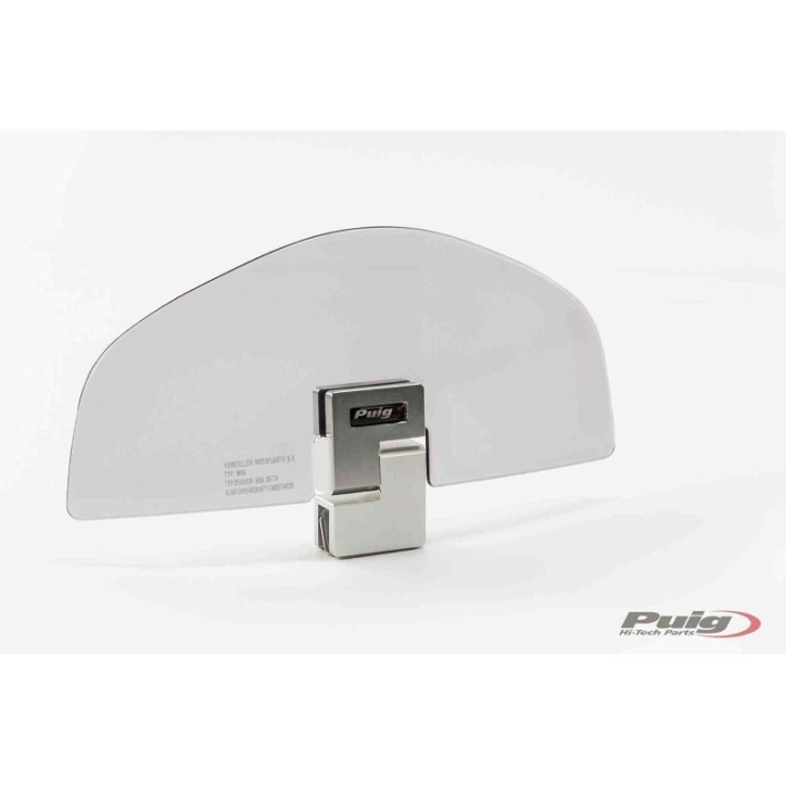 PUIG DEFLETTORE FISSAGGIO ATTRAVERSO CLIP-ON FUME CHIARO - Dimensioni (HxL): 79x186 mm. - Non necessita foratura - COD. 4639H