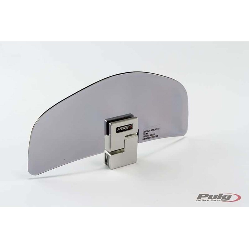 PUIG DEFLECTOR FIXING THROUGH CLIP-ON LIGHT SMOKE - Dimensions (HxL): 92x191 mm. - No drilling required - COD. 4717H