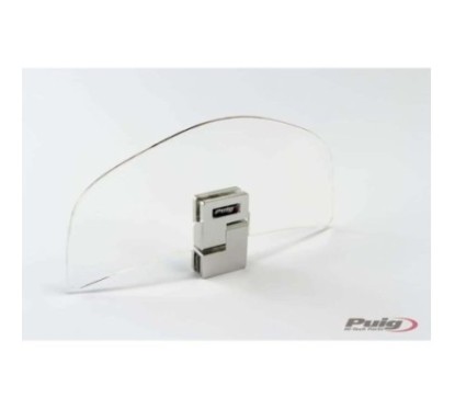 PUIG DEFLECTEUR FIXATION PAR CLIP-ON TRANSPARENT - Dimensions (HxL): 92x191 mm. - Non Besoin foratura - COD. 4717W