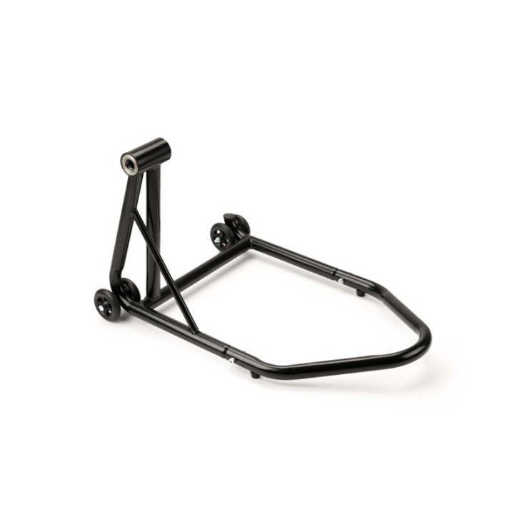 PUIG REAR SINGLE-ARM STAND LEFT SIDE BLACK - Includes axles with a diameter of 42.40 mm.
