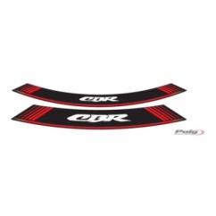 PUIG STICKERS FOR RIMS HONDA CBR RED - The set consists of 8 adhesive strips - COD. 5524R