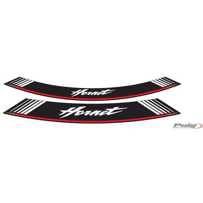 Puig Aufkleber Felgen Honda Hornet Silber Das Set besteht aus 8 Klebestreifen Cod 5526p
