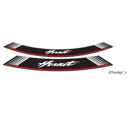 PUIG STICKERS FOR RIMS HONDA HORNET SILVER - The set consists of 8 adhesive strips - COD. 5526P