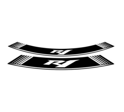 PUIG STICKERS FOR RIMS YAMAHA YZF-R1 WHITE - The set consists of 8 adhesive strips - COD. 5529B