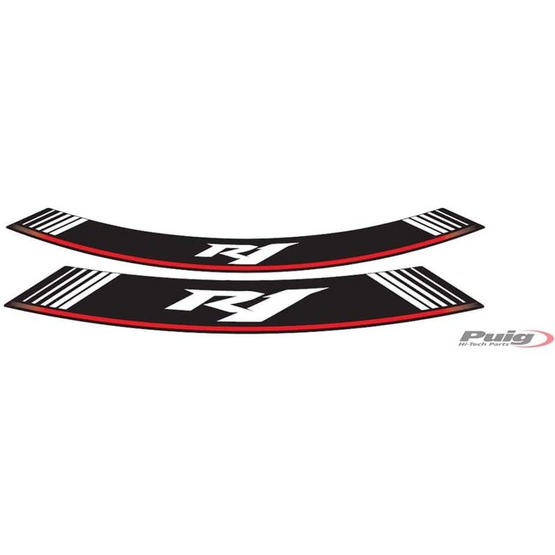 puig rim stickers yamaha yzf r1 silver the set consists of 8 adhesive strips cod 5529p