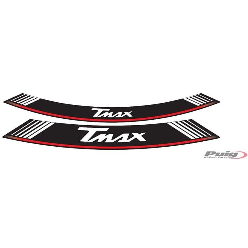 Adhesivos Puig Llantas Yamaha T Max Plata El set consta de 8 tiras adhesivas cod 5532p