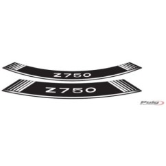 AUTOCOLLANTS JANTES BLANCS PUIG KAWASAKI Z750 - L'ensemble AVEC est composE de 8 bandes adhEsives - COD. 5545B