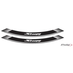 PUIG STICKERS FOR RIMS HONDA SCOOPY SH SILVER - The set consists of 8 adhesive strips - COD. 5559P