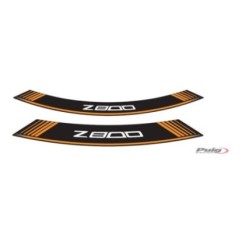 PUIG STICKERS FOR RIMS KAWASAKI Z800 ORANGE - The set consists of 8 adhesive strips - COD. 6561T