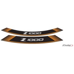 PUIG STICKERS FOR RIMS KAWASAKI Z1000 ORANGE - The set consists of 8 adhesive strips - COD. 7590T