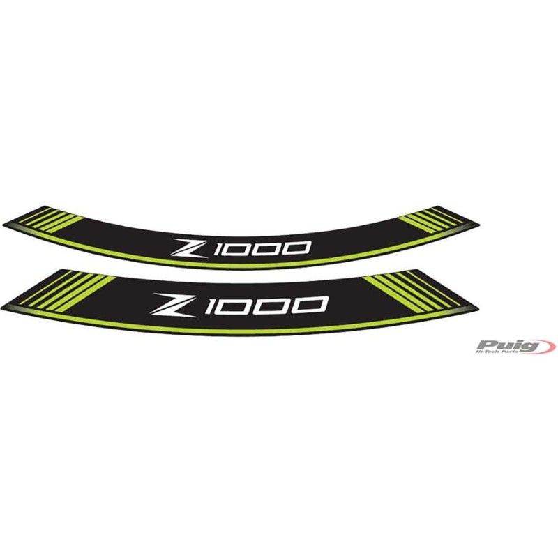 puig stickers rims kawasaki z1000 green the set consists of 8 adhesive strips cod 7590v